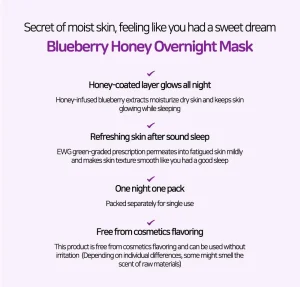 Frudia Blueberry Honey Overnight Mask