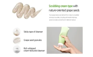 Frudia Green Grape Pore Control Scrub Cleansing Foam