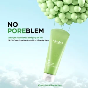 Frudia Green Grape Pore Control Scrub Cleansing Foam