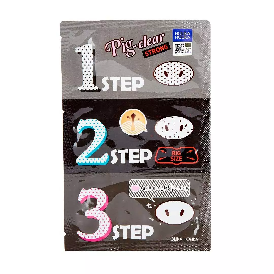 Holika Holika Pig Nose Clear Black Head 3 Step Kit Strong