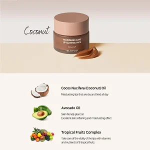 KLAVUU Nourishing Care Lip Sleeping Pack Coconut